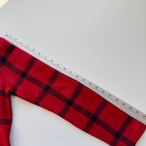 Ralph Lauren Front Zip Sweater Red & Black Plaid Size M - Picture 7 of 10